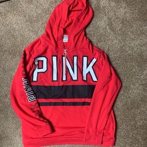 1/2 zip hoody “pink”